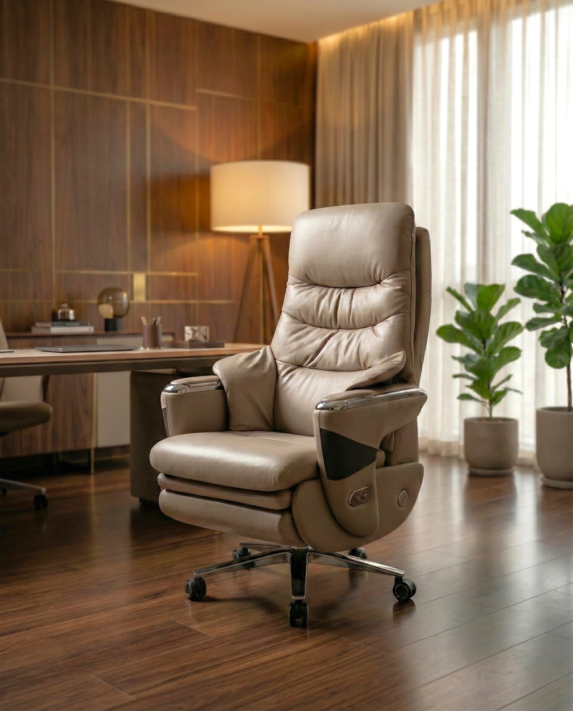 Acadia-Masterfully crafted premium high back leather boss chair for a modern office by Arris Concepts