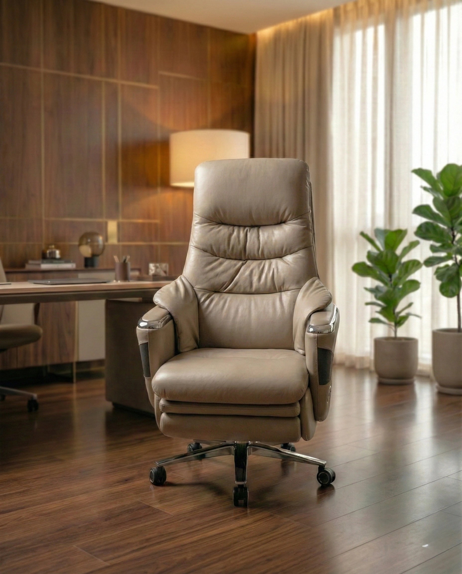 Acadia-Masterfully crafted premium high back leather boss chair for a modern office by Arris Concepts