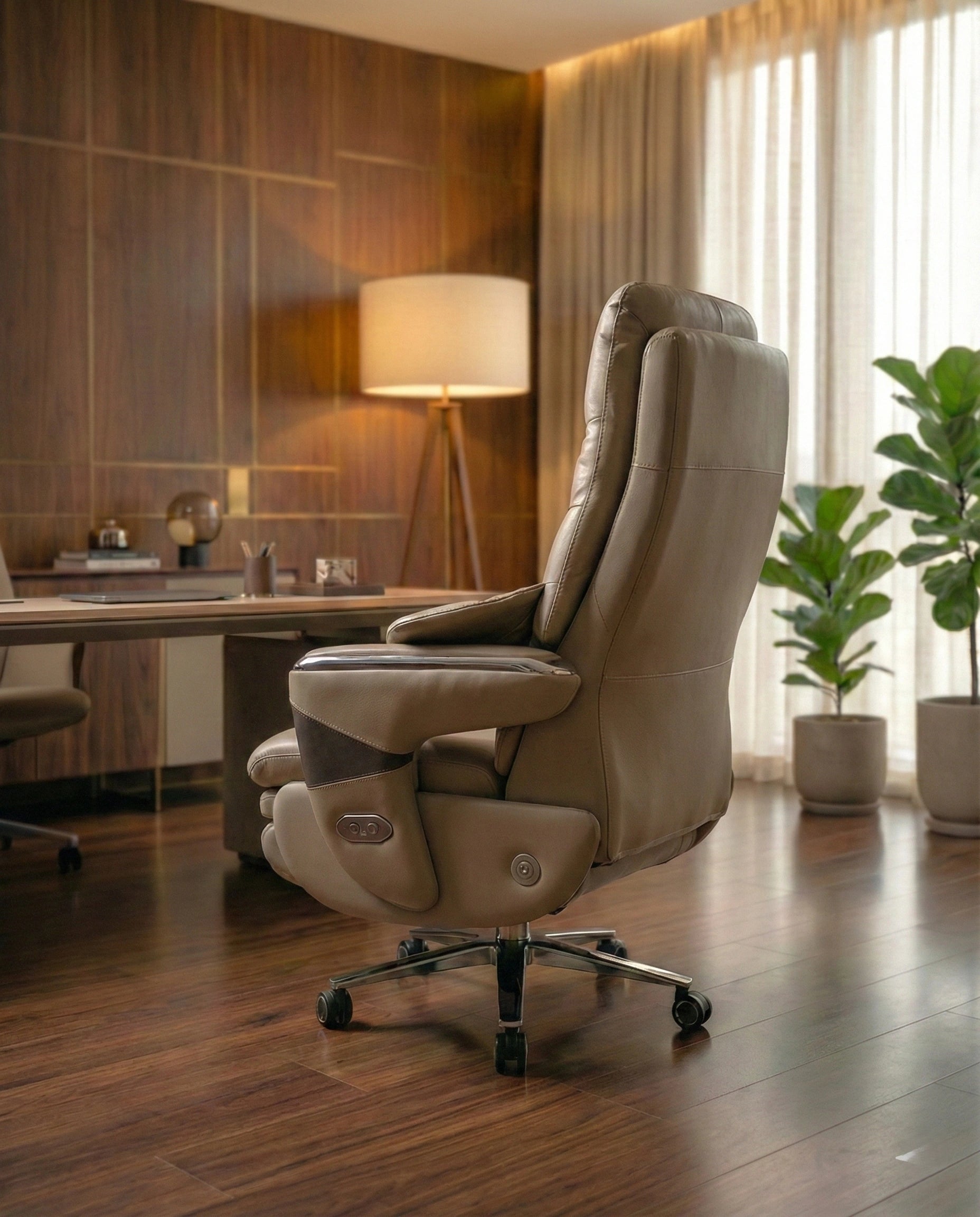 Acadia-Masterfully crafted premium high back leather boss chair for a modern office by Arris Concepts