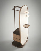 Beautiful premium dressing mirror with valet stand crafted by Arris Concepts Luxury