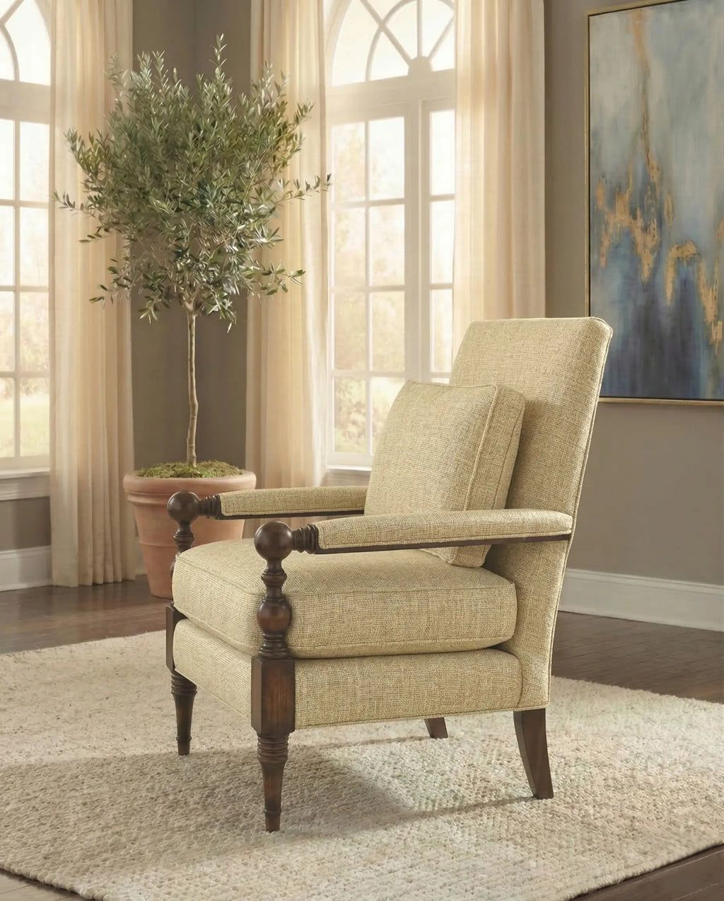 Pistachio - Masterfully crafted premium modern lounge accent chair for a living room by Arris Concepts