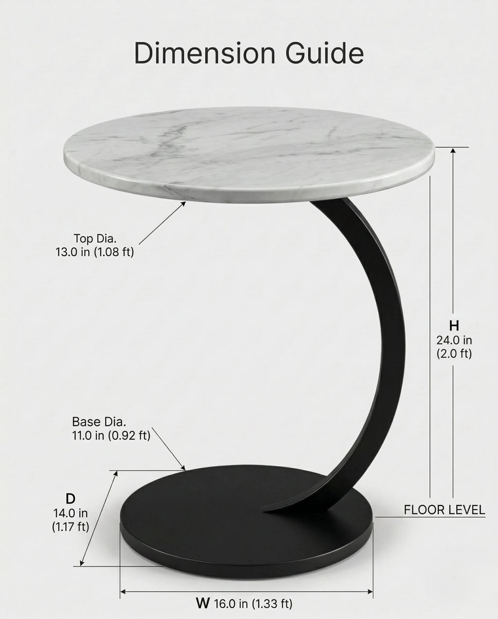 Modern stone side table and a black marble curved pedestal corner table by Arris Concepts Luxury Pvt. Ltd.