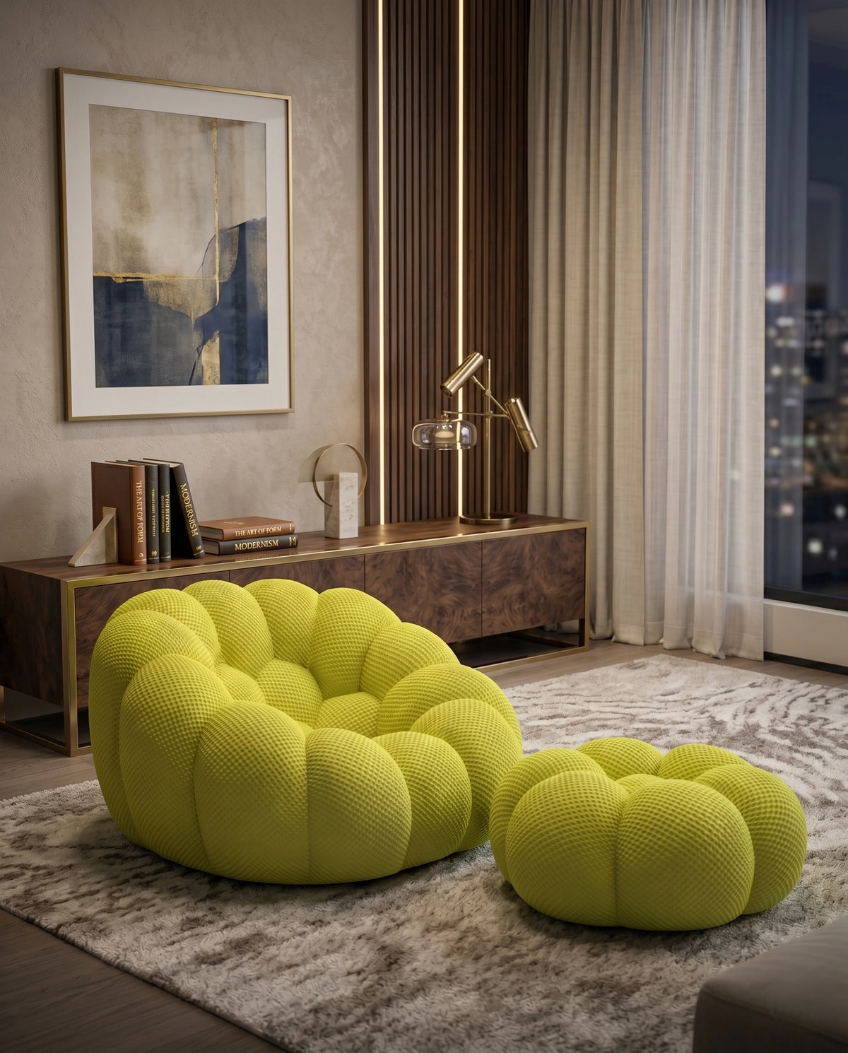 Bubble Lounge Chair & Ottoman