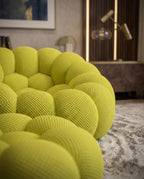 Postmodern Chartreuse Bubble Lounge Chair & Ottoman Arris Concepts