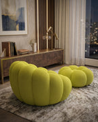 Postmodern Chartreuse Bubble Lounge Chair & Ottoman Arris Concepts
