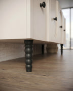 Post-Modern Arched Cream & Black Console Table Arris Concepts
