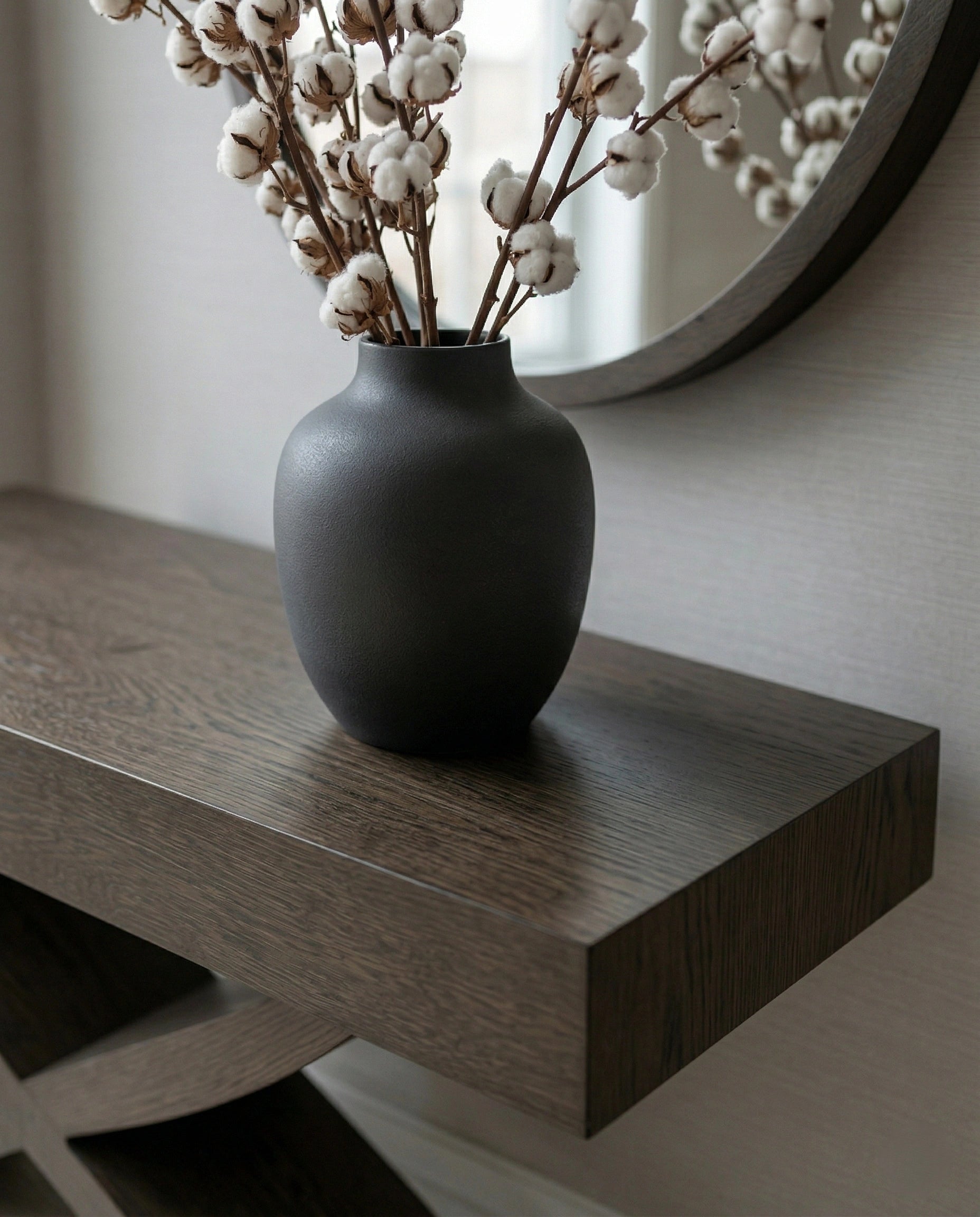 Beautiful premium espresso wood console table crafted by Arris Concepts Luxury Pvt. Ltd.