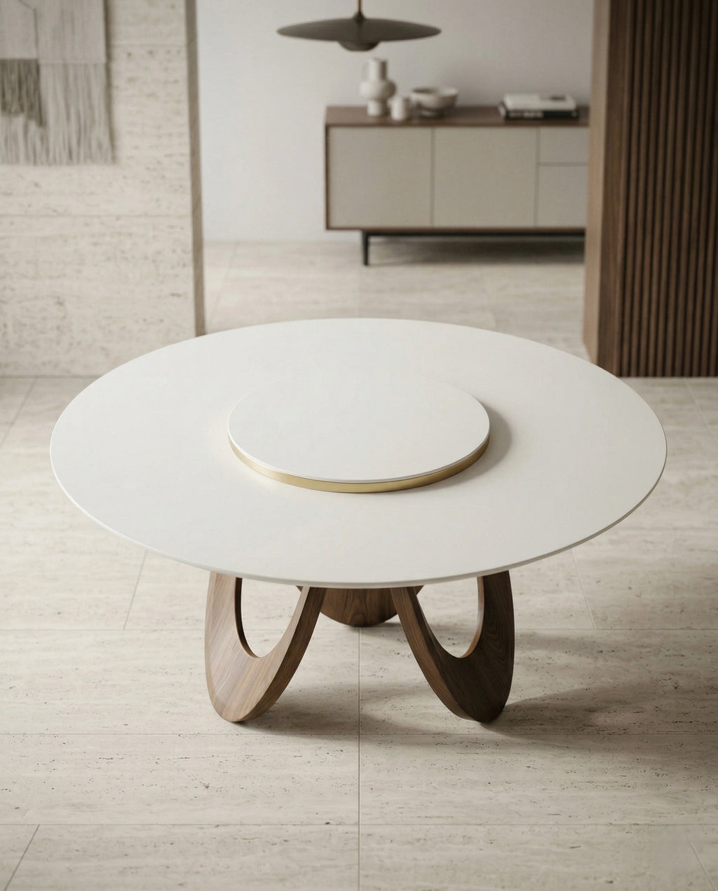 Beautiful premium round onyx dining table crafted by Arris Concepts Luxury Pvt. Ltd.