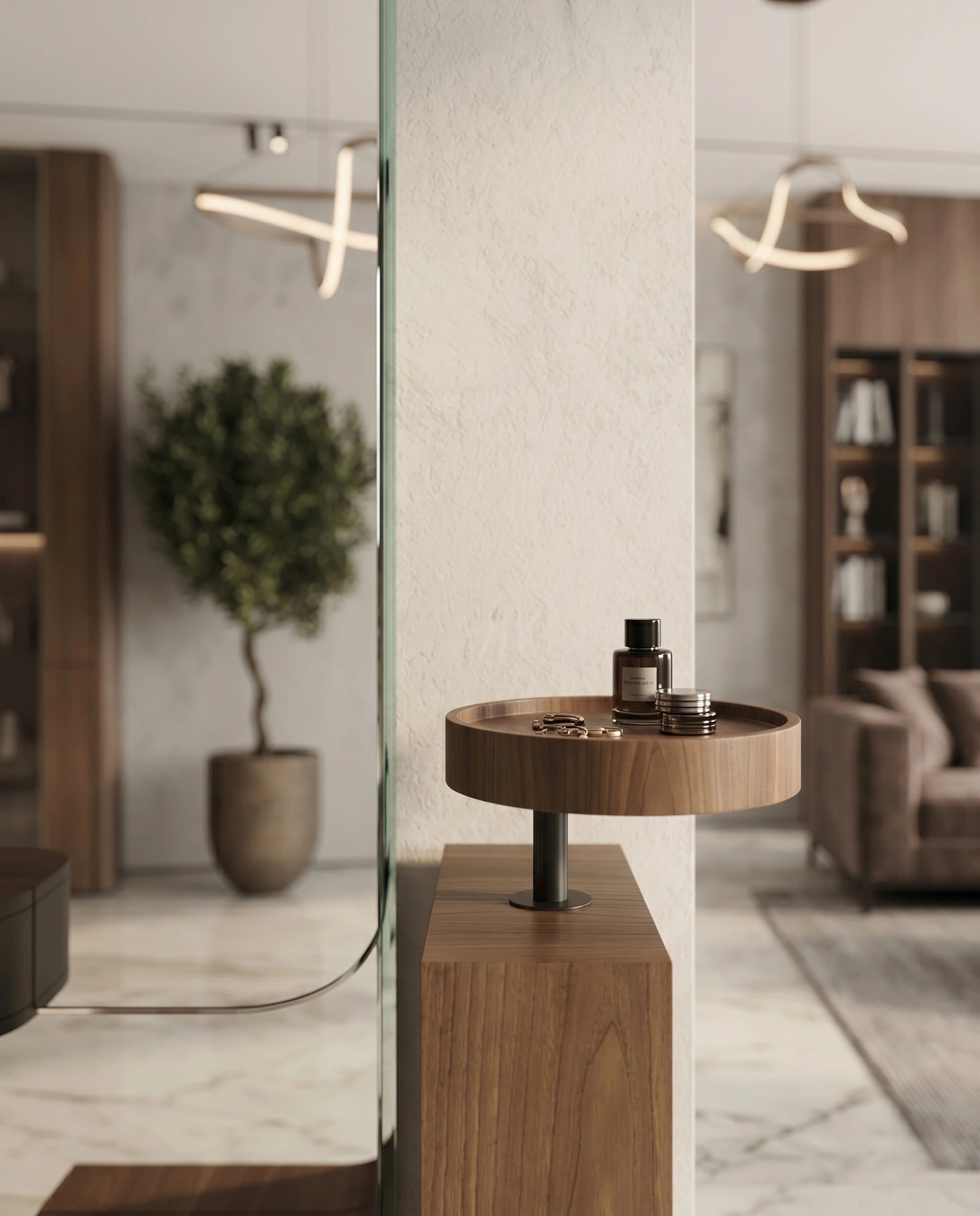 Sculptural Freestanding Minimalist Dressing Table Arris Concepts