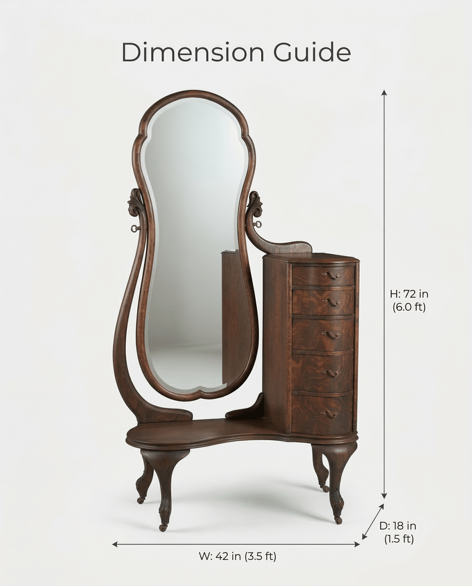 Masterfully crafted luxury dressing table with drawers by Arris Concepts