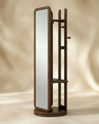 Masterfully crafted luxury freestanding swivel dressing mirror with a wood frame by Arris Concepts