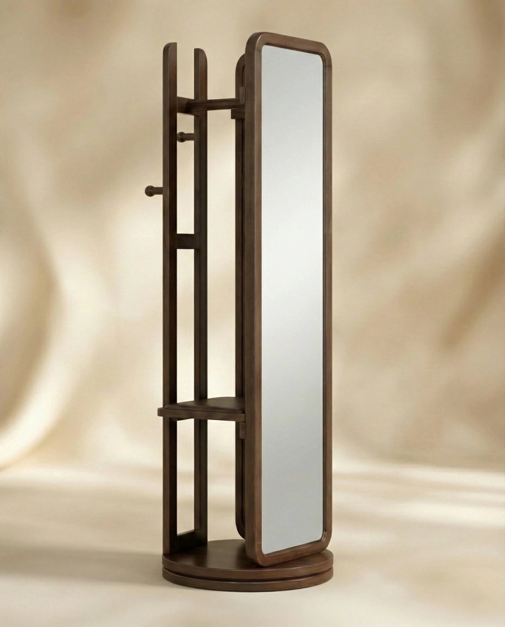 Luxury Freestanding Swivel Dressing Mirror & Valet Stand - Arris Concepts