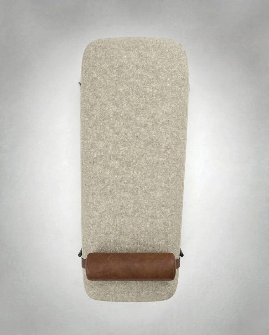 Masterfully crafted modern asymmetrical luxury Modern upholstered bed end bench by Arris Concepts