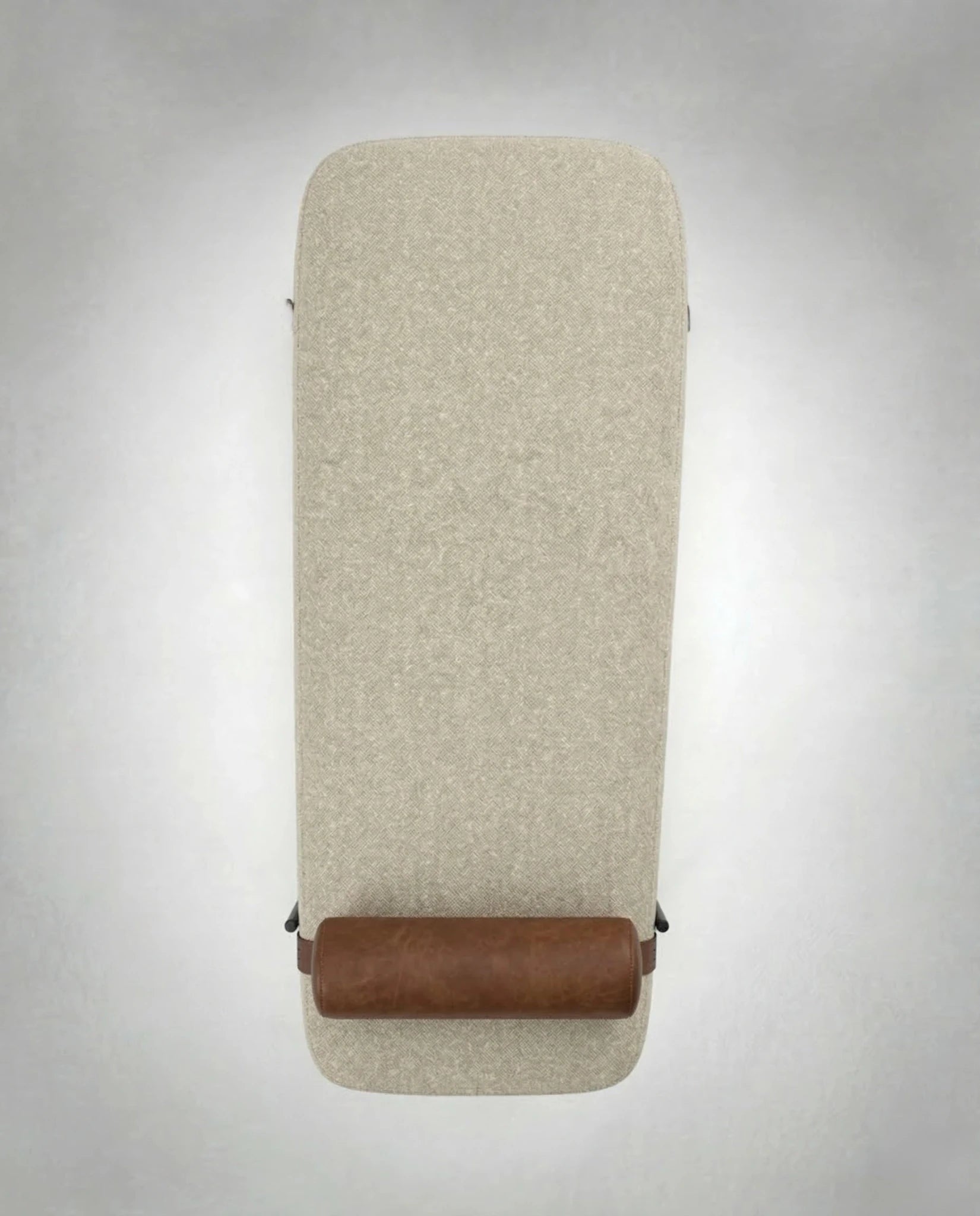 Masterfully crafted modern asymmetrical luxury Modern upholstered bed end bench by Arris Concepts