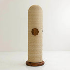 Masterfully crafted luxury rattan storage cabinet with wood shelves by Arris Concepts
