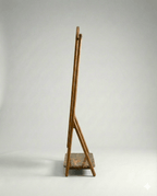 Luxury freestanding solid wood floor mirror with valet by Arris Concepts