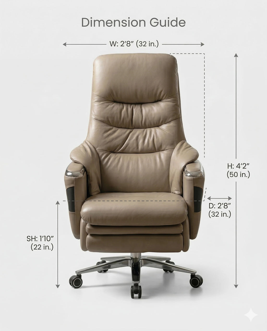 Premium High Back Leather Boss Chair | Arris Concepts
