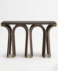 Architectural Woven Arch & Brass Console Table Arris Concepts