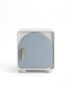 Modern Arch Door Pastel Blue Side Table Arris Concepts