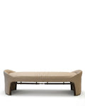 Modern Taupe Artificial Leather Architectural Bed End Bench Arris Concepts
