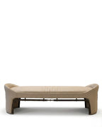 Modern Taupe Artificial Leather Architectural Bed End Bench Arris Concepts