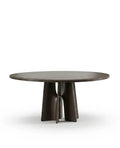 Architectural Black Marble 6-Seater Round Dining Table Arris Concepts