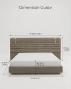 Beautiful premium modern upholstered king bed crafted by Arris Concepts Luxury Pvt. Ltd.