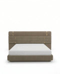 Beautiful premium modern upholstered king bed crafted by Arris Concepts Luxury Pvt. Ltd.