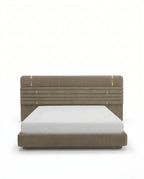 Beautiful premium modern upholstered king bed crafted by Arris Concepts Luxury Pvt. Ltd.