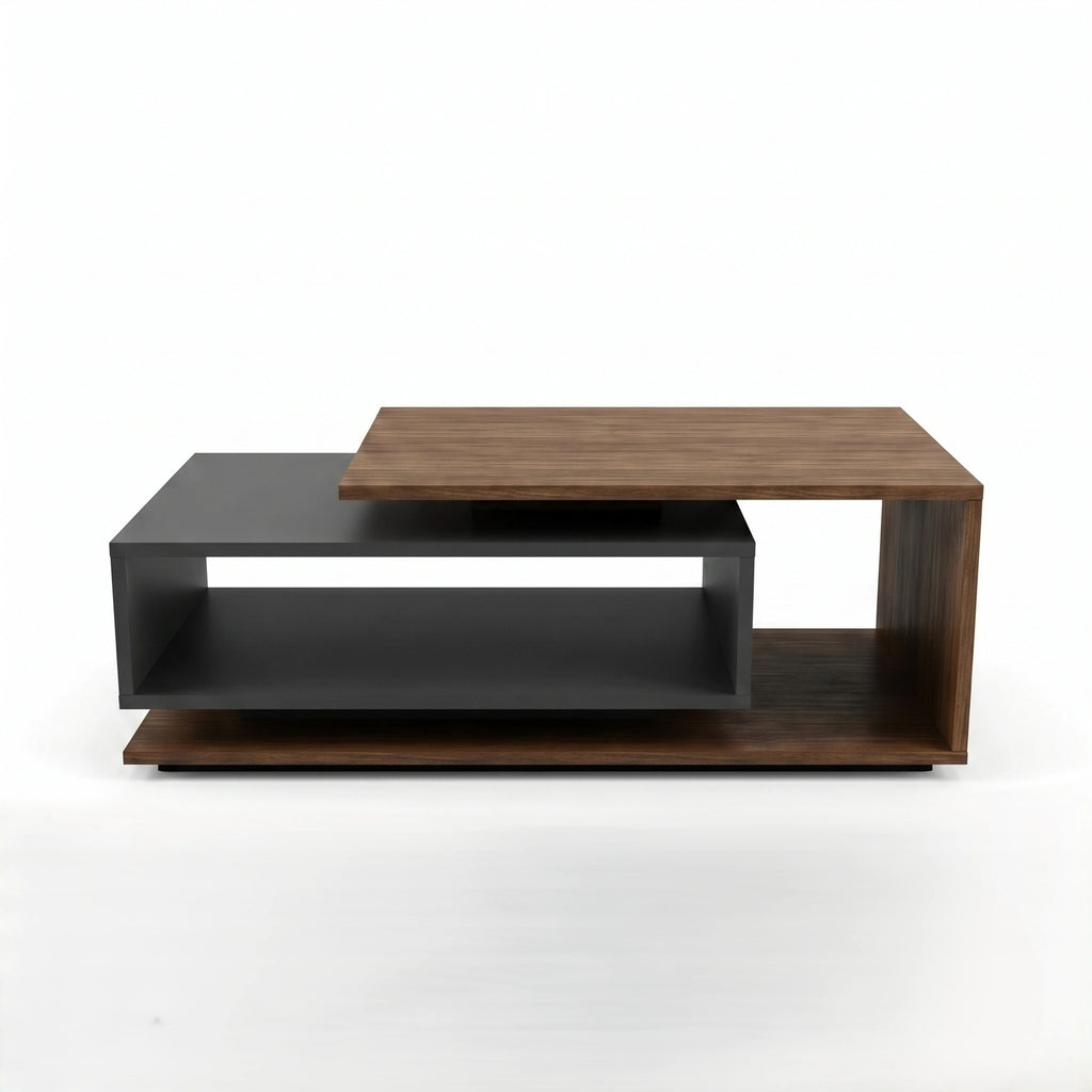 Architectural Tiered Two-Tone Modular Center Table Arris Concepts