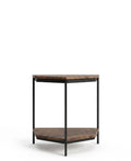 Minimalist Two-Tone 3-Tier Corner Side Table Arris Concepts