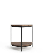 Minimalist Two-Tone 3-Tier Corner Side Table Arris Concepts