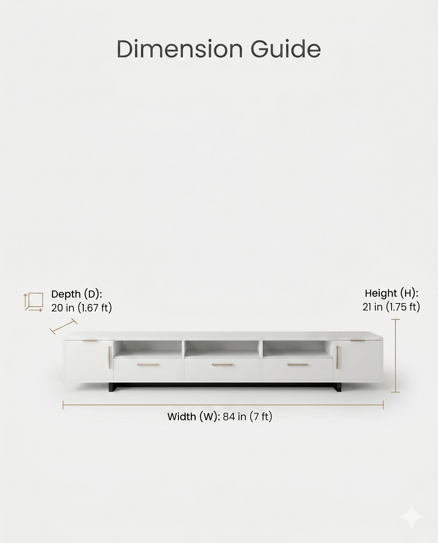 Ultra-Long Minimalist White TV Ledge & Console Arris Concepts