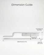 Ultra-Long Minimalist White TV Ledge & Console Arris Concepts