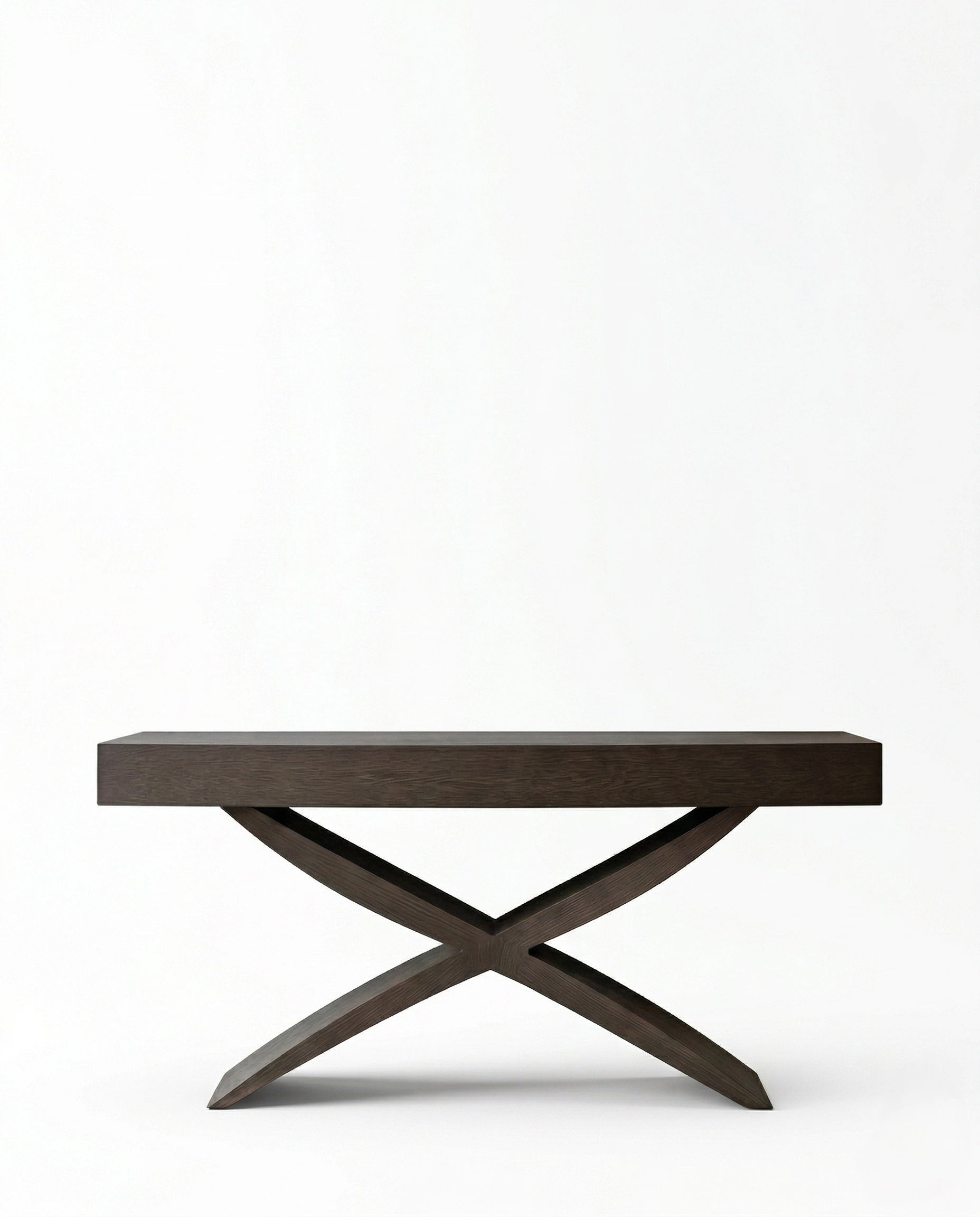 Beautiful premium espresso wood console table crafted by Arris Concepts Luxury Pvt. Ltd.