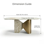 Modern 8 seater marble brass dining table by Arris Concepts Luxury.
