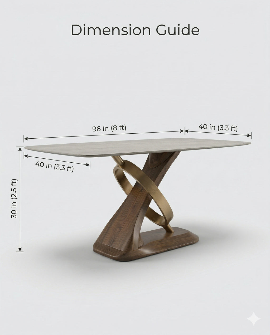 Sculptural 8-Seater Onyx & Brass Dining Table Arris Concepts