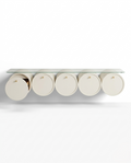 Orbit Floating TV Console with Cylindrical Storage & Glass Top Arris Concepts