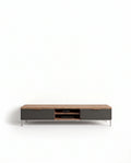 72-Inch Minimalist Wood & Charcoal TV Console Arris Concepts