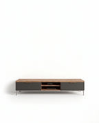 72-Inch Minimalist Wood & Charcoal TV Console Arris Concepts