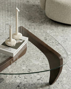 Designer glass living room table and modern mid century center table by Arris Concepts Luxury Pvt. Ltd.