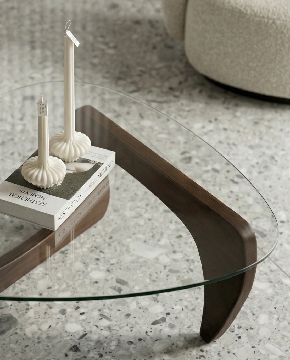 Designer glass living room table and modern mid century center table by Arris Concepts Luxury Pvt. Ltd.