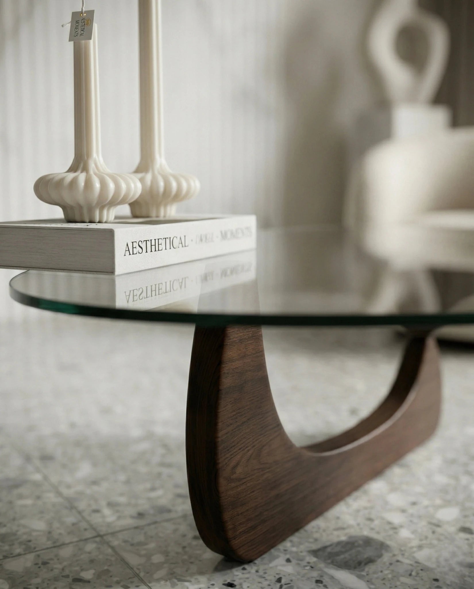 Designer glass living room table and modern mid century center table by Arris Concepts Luxury Pvt. Ltd.