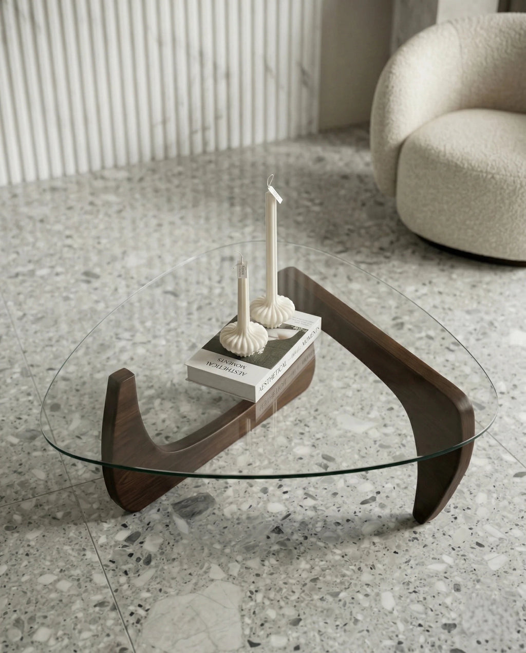 Designer glass living room table and modern mid century center table by Arris Concepts Luxury Pvt. Ltd.