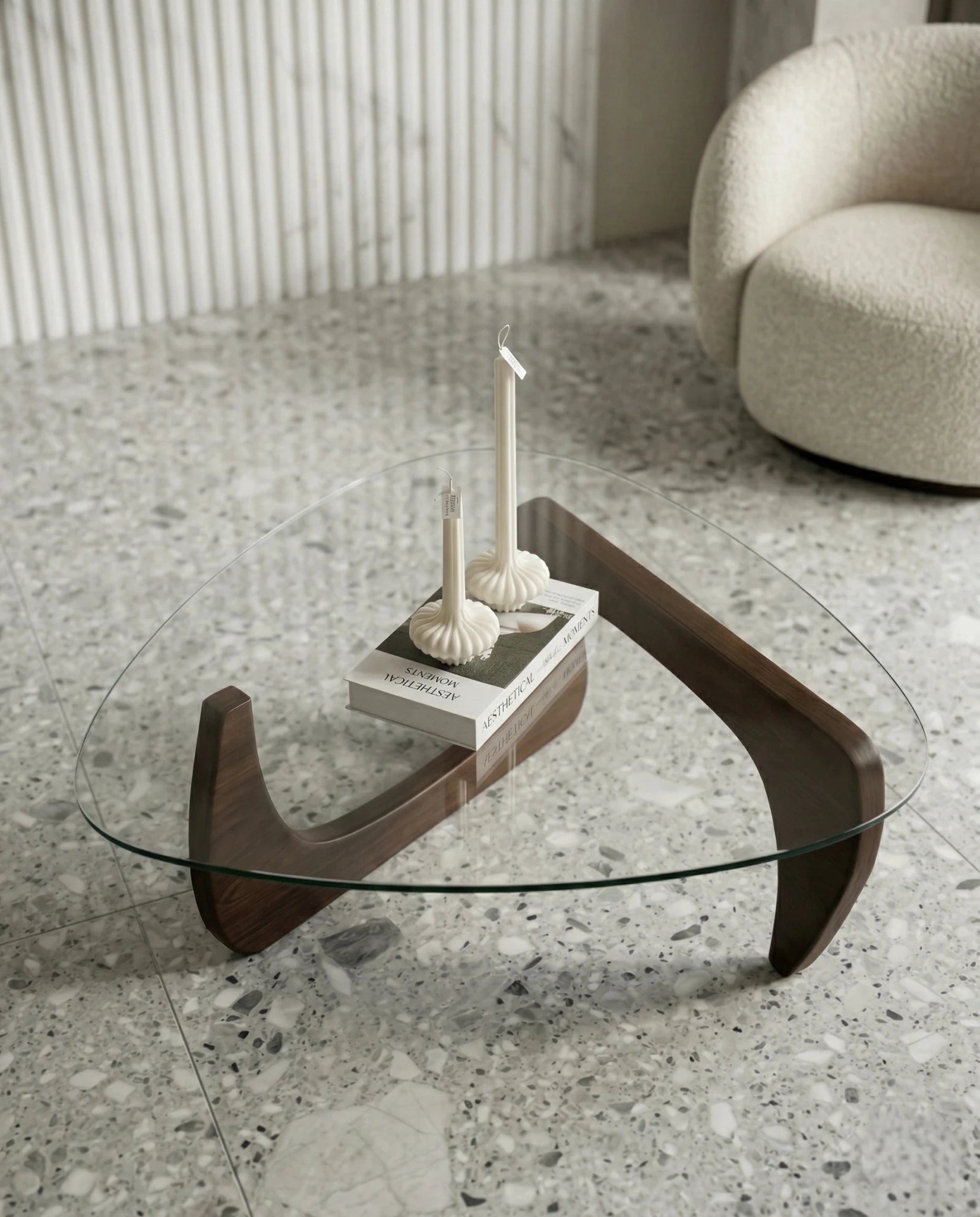 Designer glass living room table and modern mid century center table by Arris Concepts Luxury Pvt. Ltd.