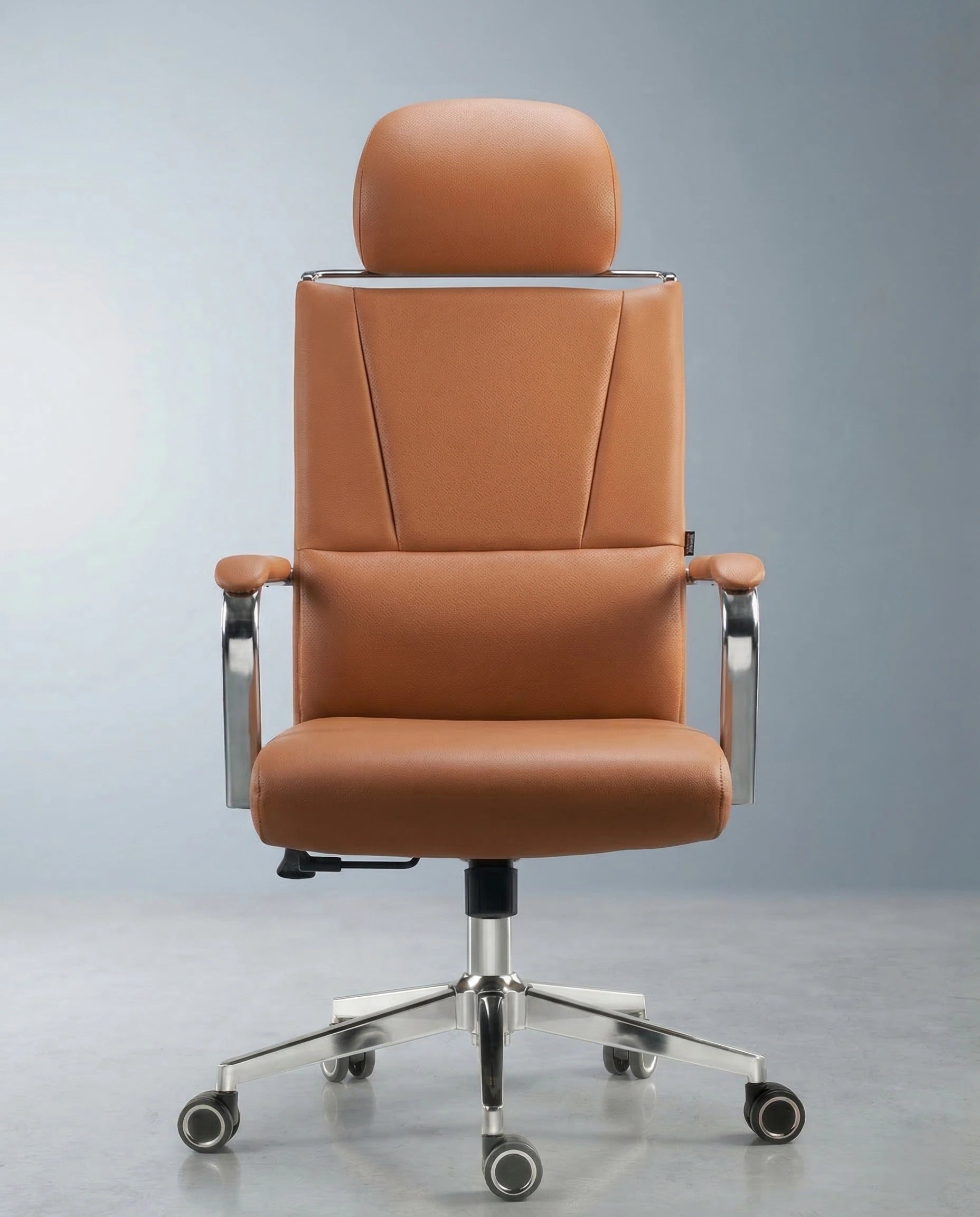 Beautiful premium swivel office chair with headrest crafted by Arris Concepts Luxury Pvt. Ltd.