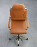 Beautiful premium swivel office chair with headrest crafted by Arris Concepts Luxury Pvt. Ltd.