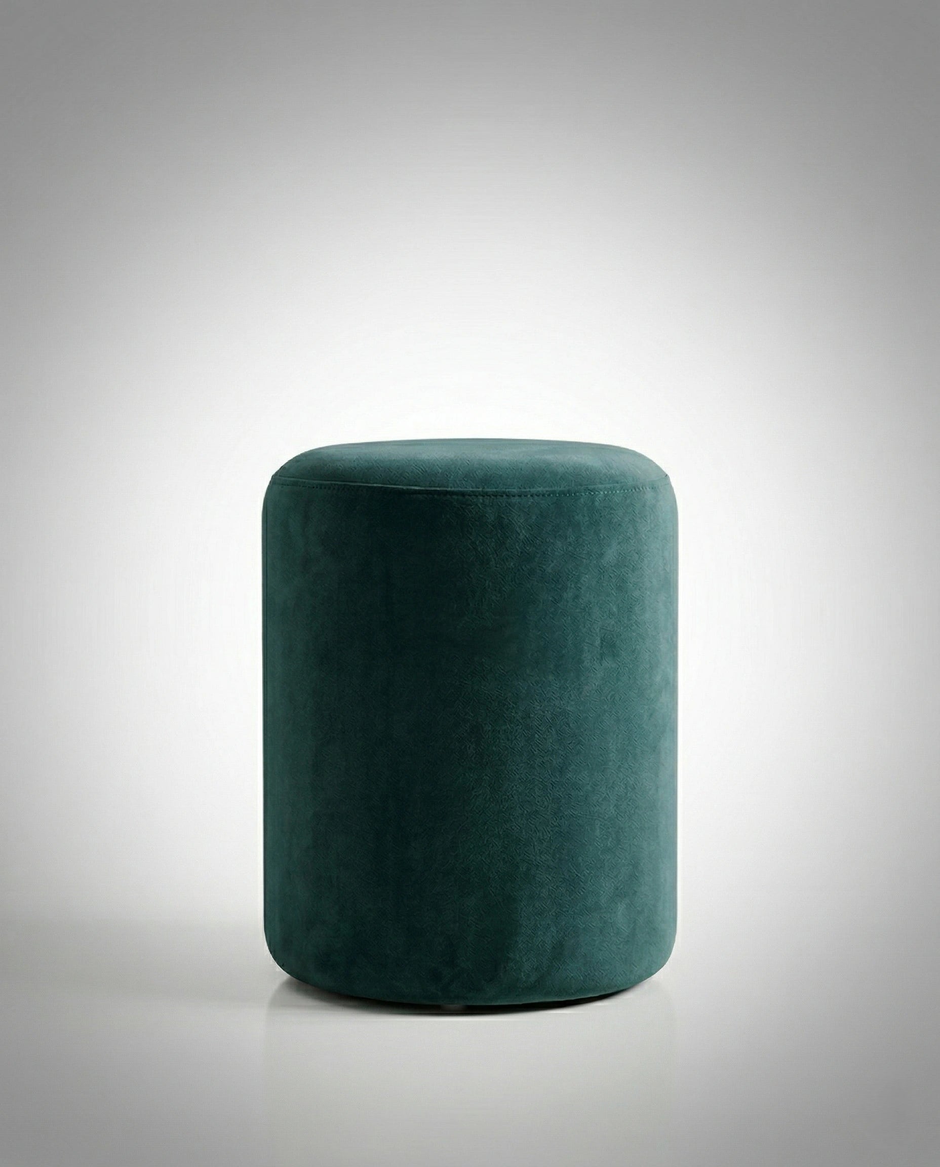 Beautiful premium round velvet pouf crafted by Arris Concepts Luxury Pvt. Ltd.