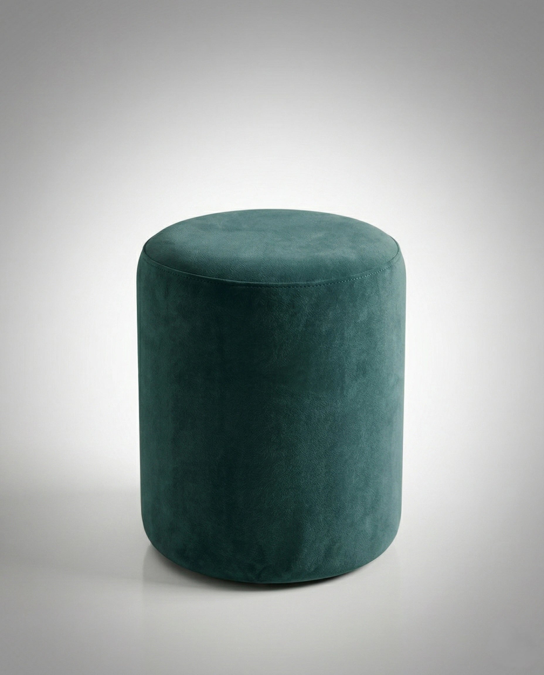 Beautiful premium round velvet pouf crafted by Arris Concepts Luxury Pvt. Ltd.