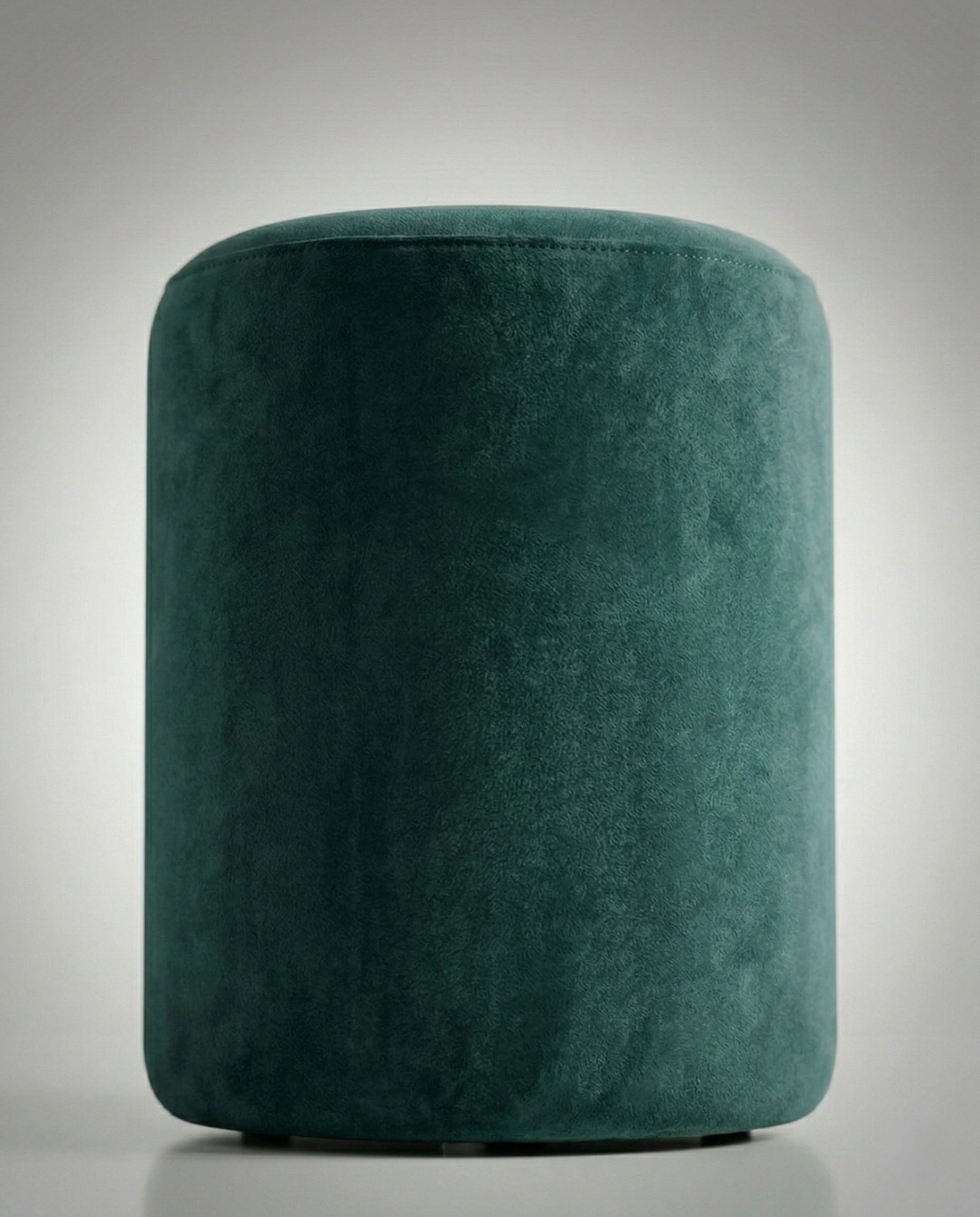 Beautiful premium round velvet pouf crafted by Arris Concepts Luxury Pvt. Ltd.
